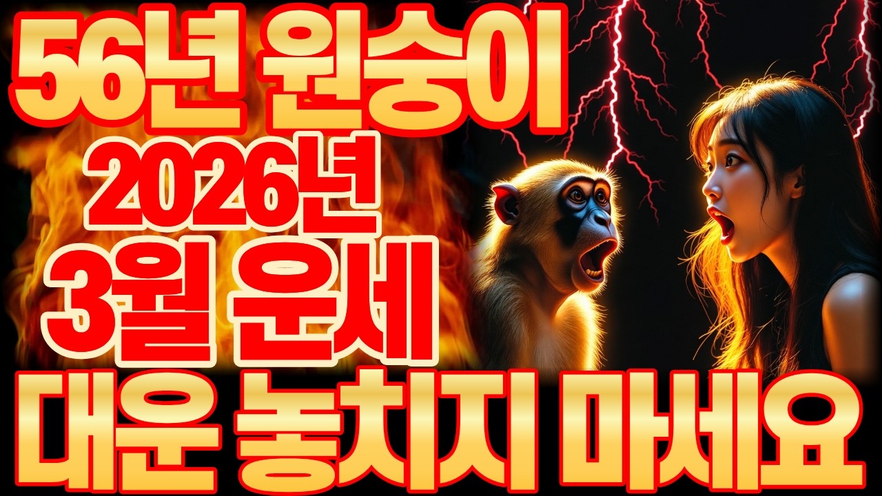 2026년 3월, 1956년 병신생 원숭이띠, 대박 운세 총정리｜3월 행운 번호 공개