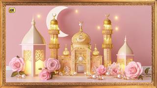 Ramadan Frame TV Art 2026 | Soft Pastel Mosque | 4K Silent 1 Hour screenshot 3