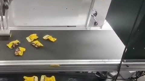 Automatic robot hand sorting system for bag sachet pouch