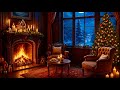 Winter WOOD Cabin With WARM Fireplace Ambince