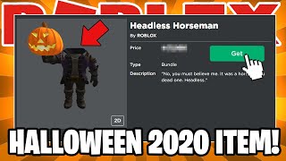 YOU CAN NOW GET THIS HALLOWEEN ITEM ON ROBLOX?! (INVISIBLE HEAD)