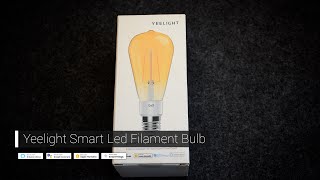 Unboxing | Yeelight Smart Led Filament Bulb | #asmr #google #alexa #tech #unboxing #apple #yeelight