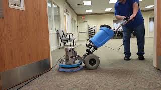 Commercial Carpet Cleaning with  SETT Method.