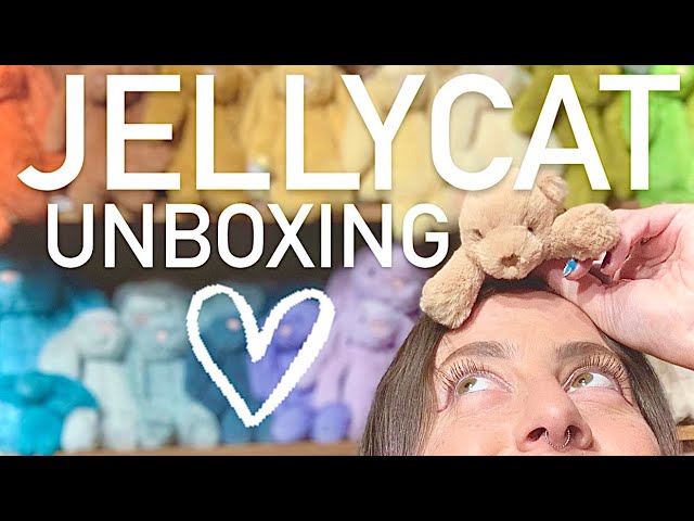 💗JELLYCAT UNBOXING!💗✨Smudge Bunny + Smudge Bear Bag Charms Are
