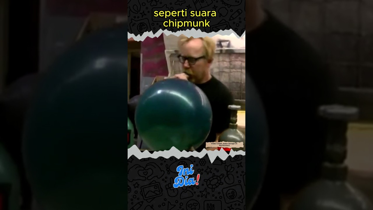 Perbedaan SUARA Balon Gas HELIUM dan Gas SULFUR HEXAFLUORIDE 