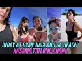 Judy Ann SAntos at Ryan NAGLAMBINGAN sa BEACH Kasama mga Anak