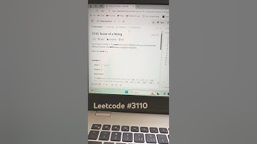 Leetcode Solution | Problem 3110 | Score of a String #leetcode #leetcodesolution #3110