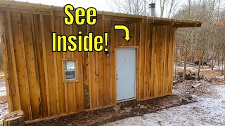 Tour Inside Our Pond Cabin Build!