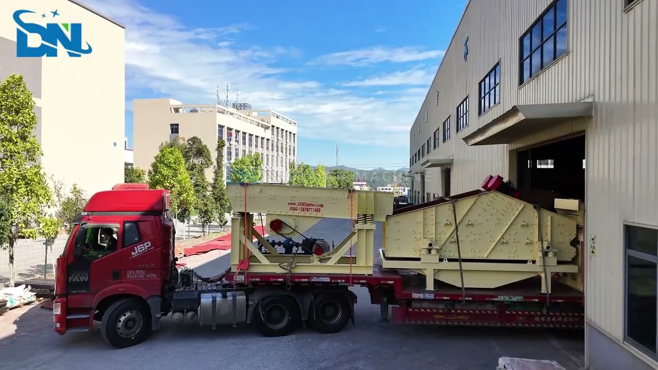 JXSC's mineral processing and screening equipment and dewatering equipment delivery site