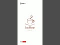 Coffee shop logo design in canva mobile application | Creative and minimal logo design in canva