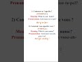 How to ask what is your name in French🇫🇷formal amd informal conversations✅#french #shorts #punjabi