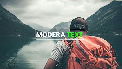 MODERN TEXT  Animation Tutorial Using kinemaster