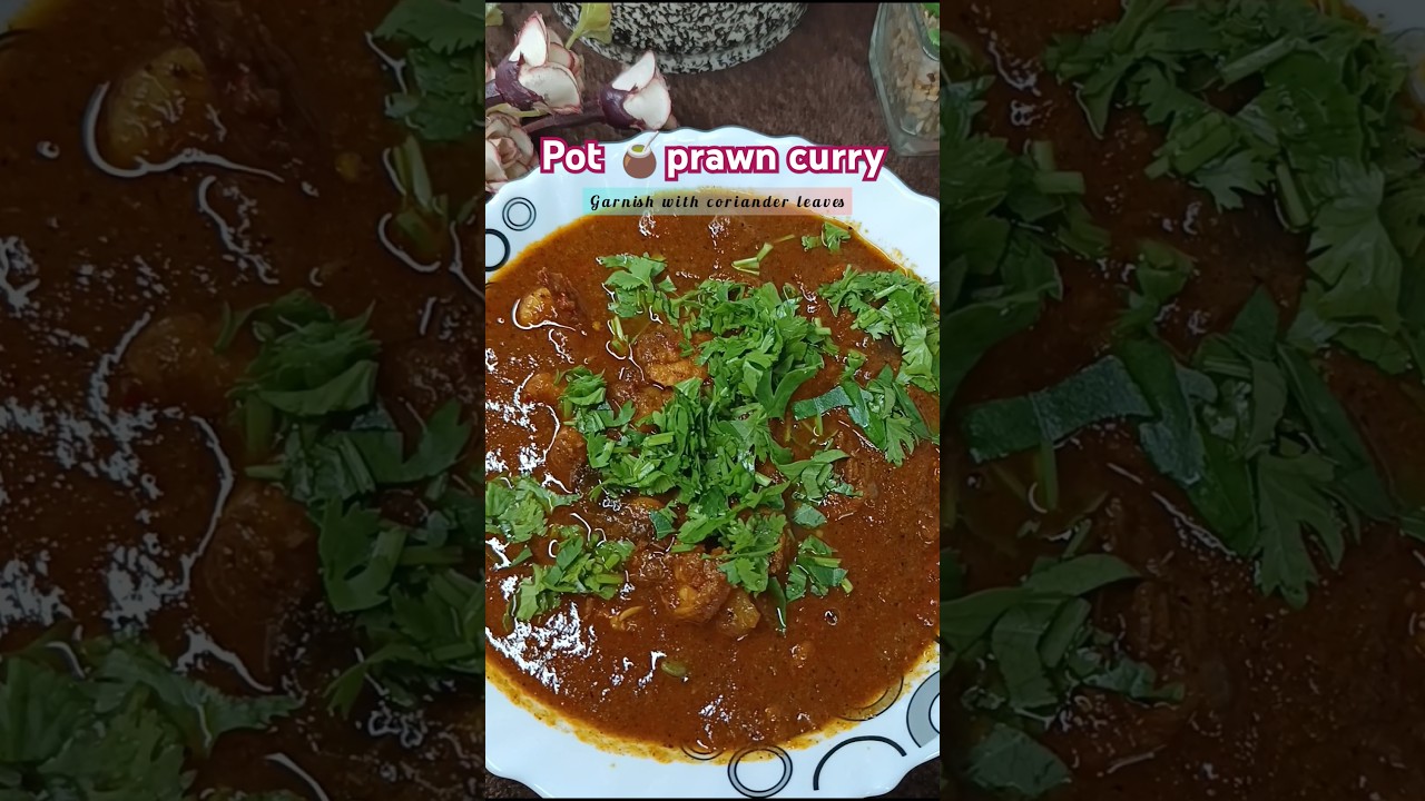 Pot prawn curry 