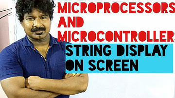Microprocessors and Microcontrollers #4 - 8086 program to display string on the screen || by seenu