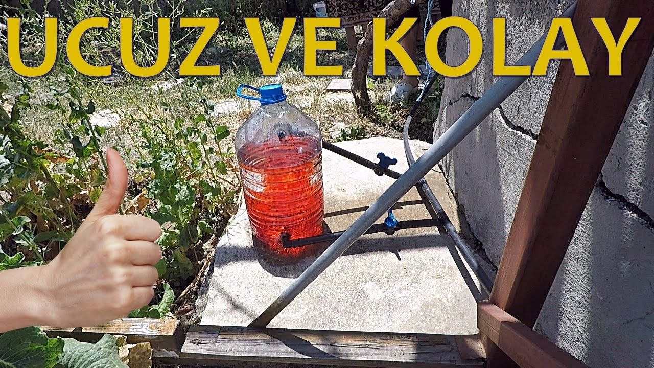 DAMLA SULAMA İLE GÜBRELEME YAPIN | DAMLA SULAMA GÜBRE TANKI YAPIMI