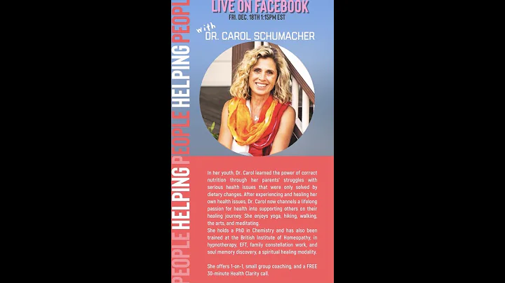 Dr. Carol Schumacher - Holistic Health Coach