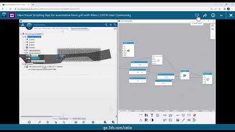 CATIA capabilities in parametric generative design with the new visual scripting app