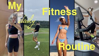 🍎 My Daily Fitness Routine: How I Workout to Fix Posture &amp; Get Stronger 🏋️‍♀️