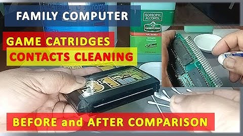 Will Cleaning the Game Cartridge Contacts of Nintendo Family Computer Improve Video Quality?