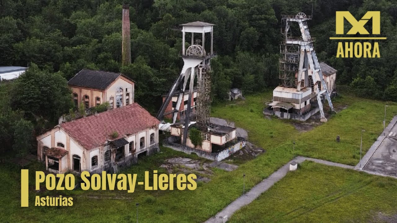 MINAS DE SOLVAY LIERES (SIERO - ASTURIAS) A VISTA DE DRON
