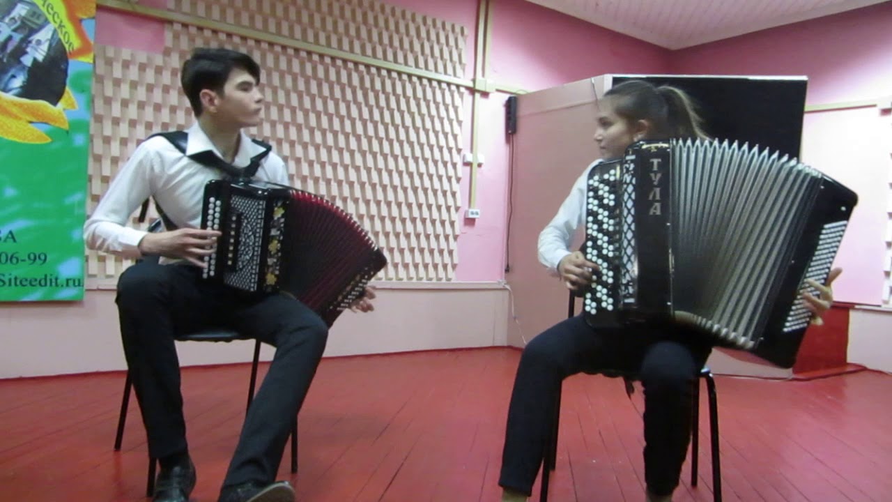 Е. Дербенко \"Гирлянды\" исполняют Пальмова Ксения и Парфенов Павел - YouTube