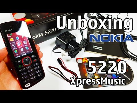 Nokia 5220 XpressMusic Unboxing 4K with all original accessories RM-411 review