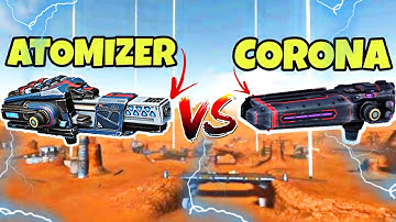 🔥NEW WEAPON ATOMIZER VS CORONA WAR ROBOTS || TEST SERVER || COMPARISON || GAMEPLAY ||
