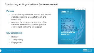 Electronic Organizational Self Assessment Demonstration | Pathway to Excellence | ANCC