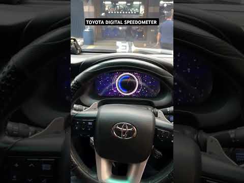 Fortuner and Hilux Plug in Digital Cluster #toyota #toyotafortuner #toyotahilux #speedometer