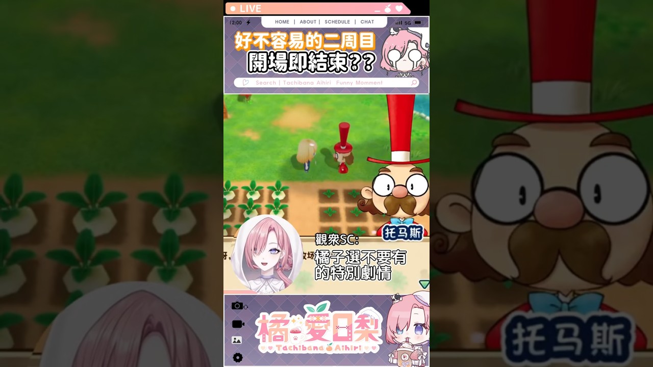 好不容易的二周目開場即結束?「橘 爱日梨Tachibana Aihiri」 #vtuber #橘愛日梨 #SliceToranges #台灣 #台V #馬v #shorts #harvestmoon | MYViki