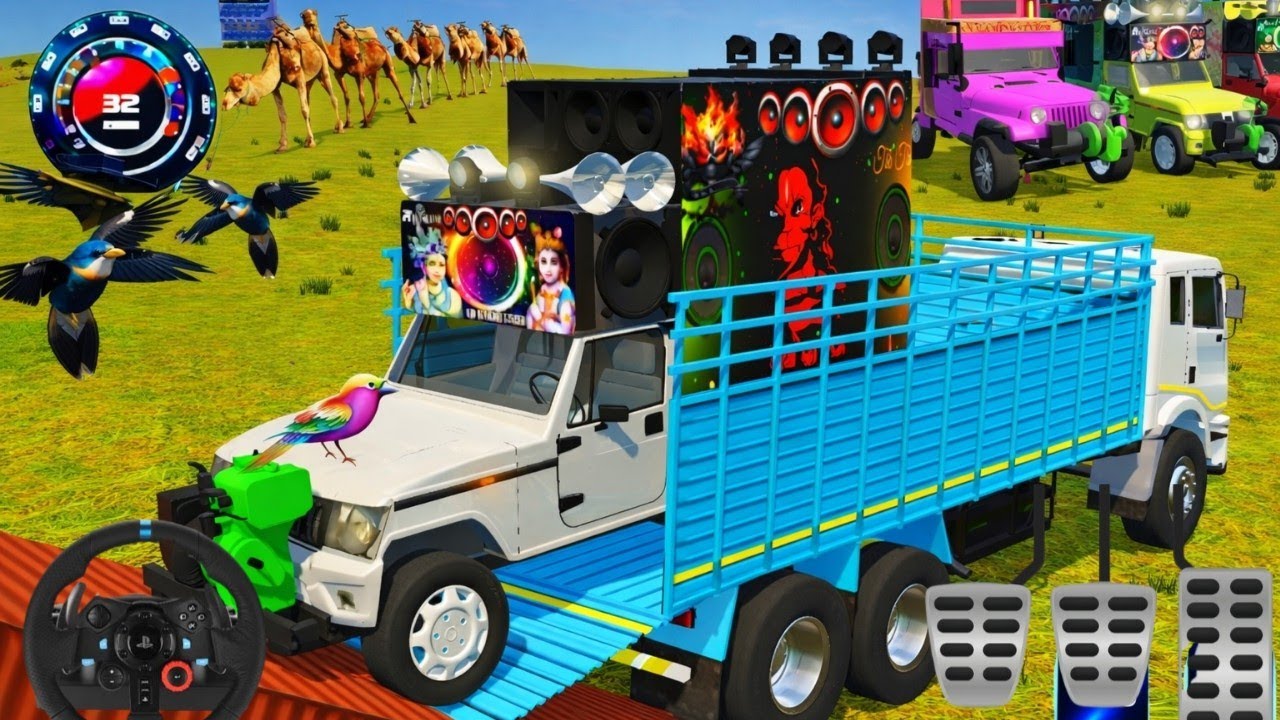 DJ Pickup Loading Game 🔥 | indian vehicles 3D game | dj gadi game🔥🔥 | #djgame #djgadigame 