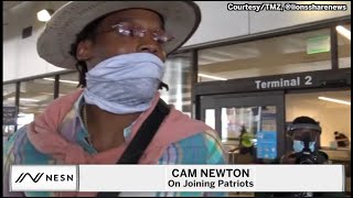 New Patriots QB Cam Newton Shuts Down Interview At LAX Airport