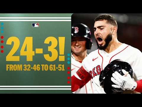 The Red Sox are RED HOT π₯ Best moments from their 24-3 RUN! | MLB Highlights