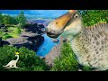 Dinosaur Valley! Large Edmontosaurus Habitat | Prehistoric Kingdom Park Build (Alpha)