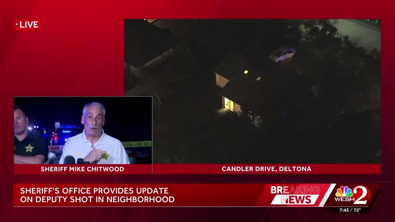 Volusia sheriff provides update on deputy shot while responding to call
