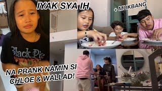 PRANKING CHLOE \& WALLAD GONE WRONG?! (MAY UMIYAK?! HAHAHA) | Grae and Chloe