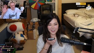 xQc reacts to his Girlfriend calling him on stream