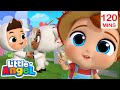 Old Baby John&#39;s Farm Animals 🐔 Little Angel Nursery Rhymes and Kids Songs | After School Club