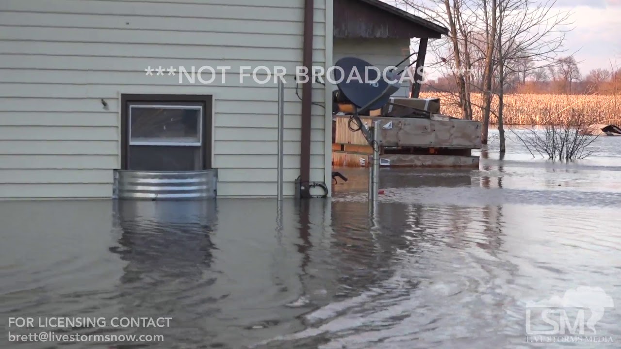 03172019 Colona, IL Record Flooding Impacts Farms and Neighborhoods