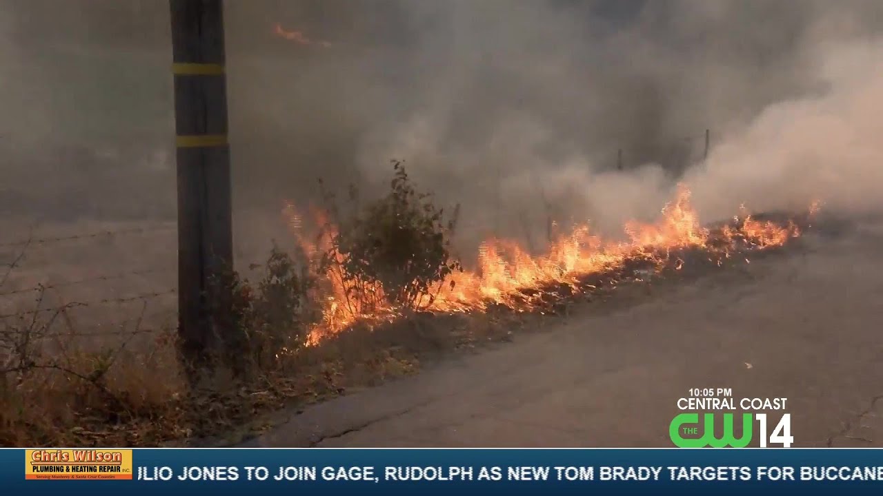 Anzar fire near Aromas 100 contained YouTube