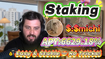 ⚡ Solana $michi staking tutorial revealed — earn 6629.18% APY easily, tested with zero risk!