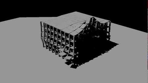 Blender 3D - Building Collapse Simulation