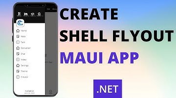 CREATE FLYOUT SHELL IN MAUI  APP ( OR XAMARIN )  .NET | .MAUI | SOURCE CODE