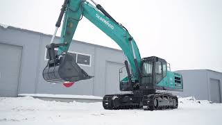 Гусеничный экскаватор Sunward SWE335F. 32800 кг. Глубина копания — 7 м.