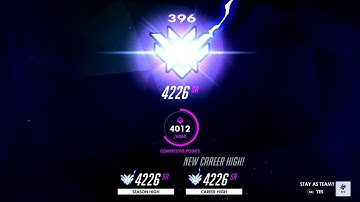 [TOP 500!! :Rank 396 On Console] Competitive  Zarya Gameplay!!!