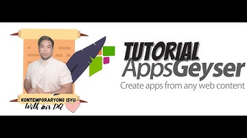 #APPSGEYSER Tutorial on HOW TO CREATE EDUCATIONAL MOBILE APPLICATION.