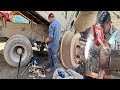 Fully rebuilding || How to repair when the bearing is loose in the wheel hub bush #pakistantruck