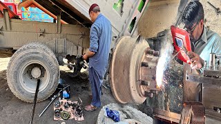 Fully rebuilding || How to repair when the bearing is loose in the wheel hub bush #pakistantruck by Pakistani truck 14,051 views 2 months ago 15 minutes