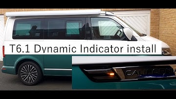 Vw Cali T6.1 Dynamic Indicator Install