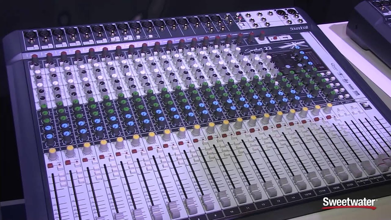 Soundcraft Signature Series Mixers Sweetwater at Winter NAMM 2015
